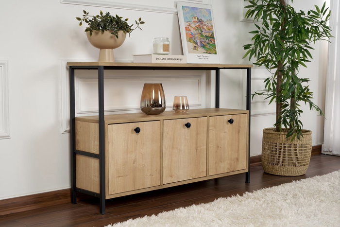 Nordure Solace Consola Roble y Negro